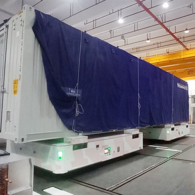 双车联动rgv 80吨自动停靠轨道车 工厂车间起重搬运充电RGV