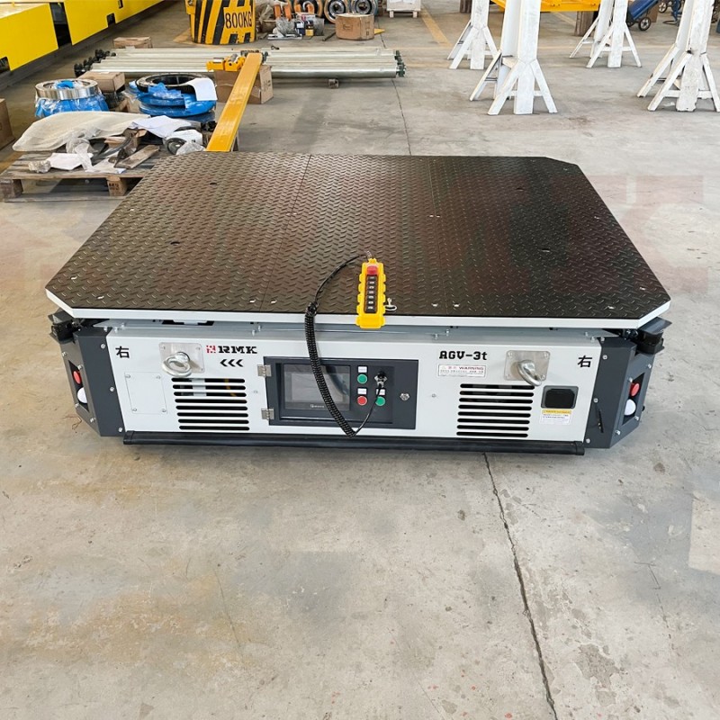 睿邁科RMK 3噸磁條導航+激光導航 智能AGV搬運車 自動避障電動地平車