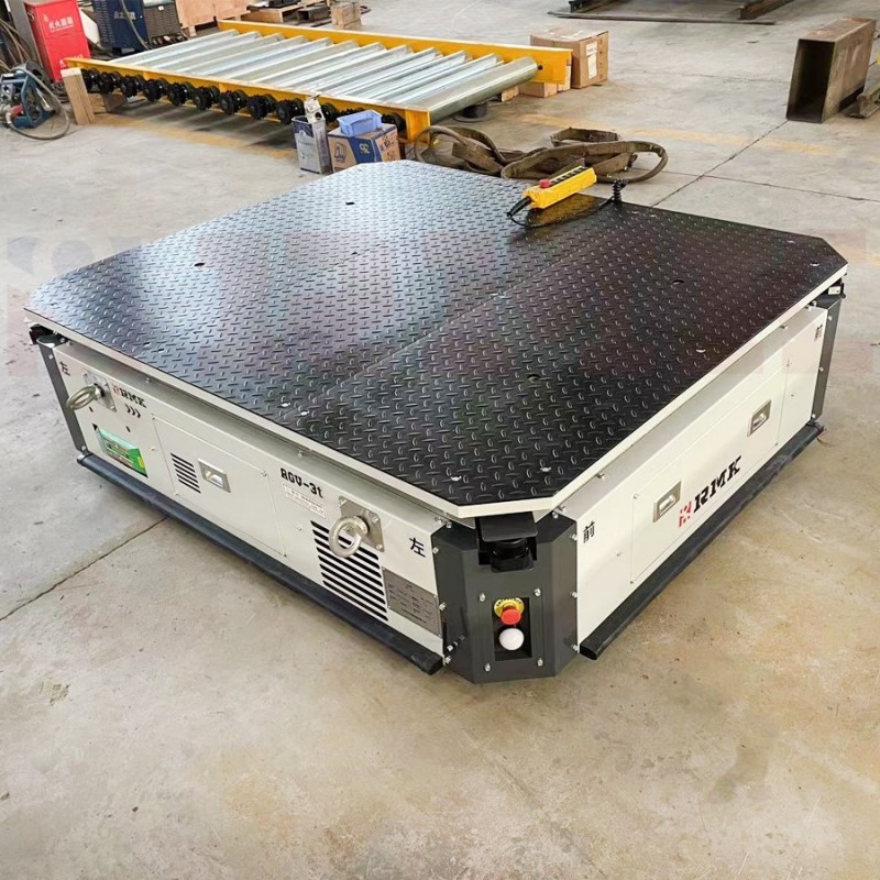 睿邁科RMK 3噸磁條導航+激光導航 智能AGV搬運車 自動避障電動地平車