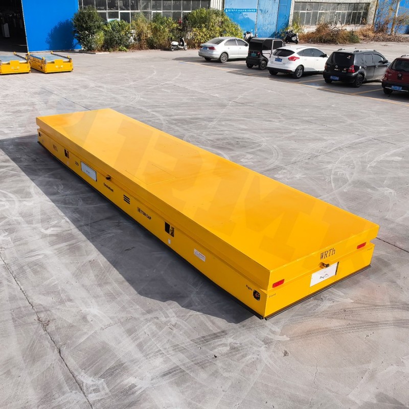 16吨全向无轨车 三剪叉同步平台升降 纵横移动转运车