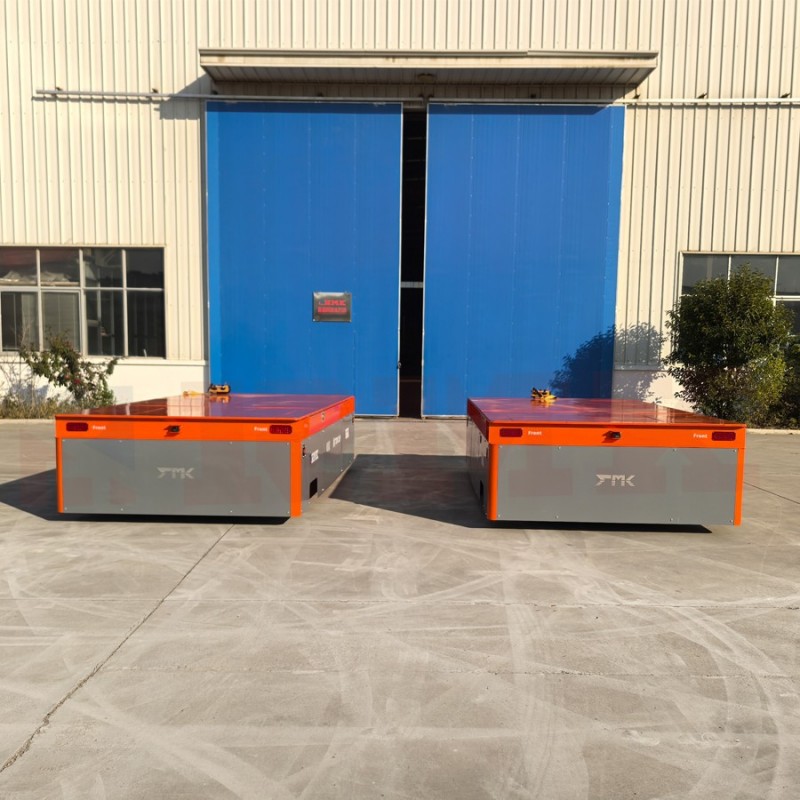 25T车间转运无轨电动地平车 整台面升降360度旋转 遥控操作 稳定性高