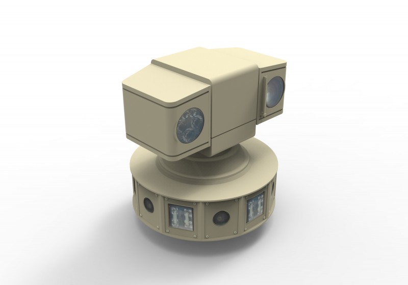 一體化全景偵察云臺