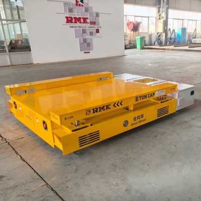 6吨全向移动舵轮车 台面升降  车间物料转运潜伏顶升车