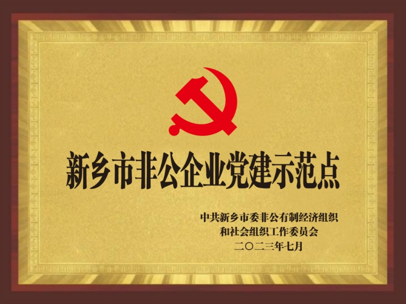 新乡市非公企业党建示范点