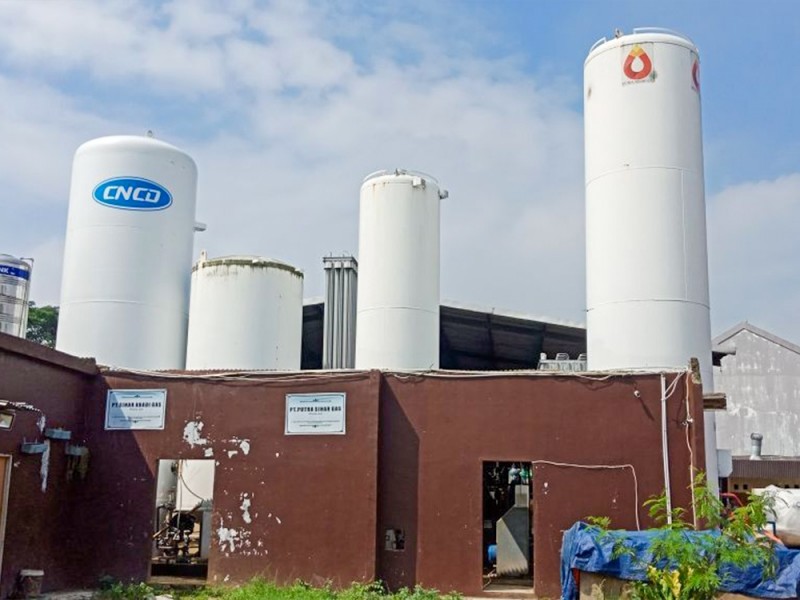 Oxygen-Argon-Nitrogen storage tank