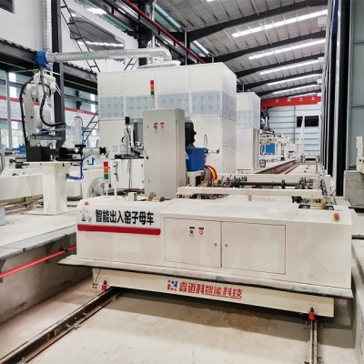 睿迈科子母式自动化轨道转运车，助力特殊环境智能物料搬运