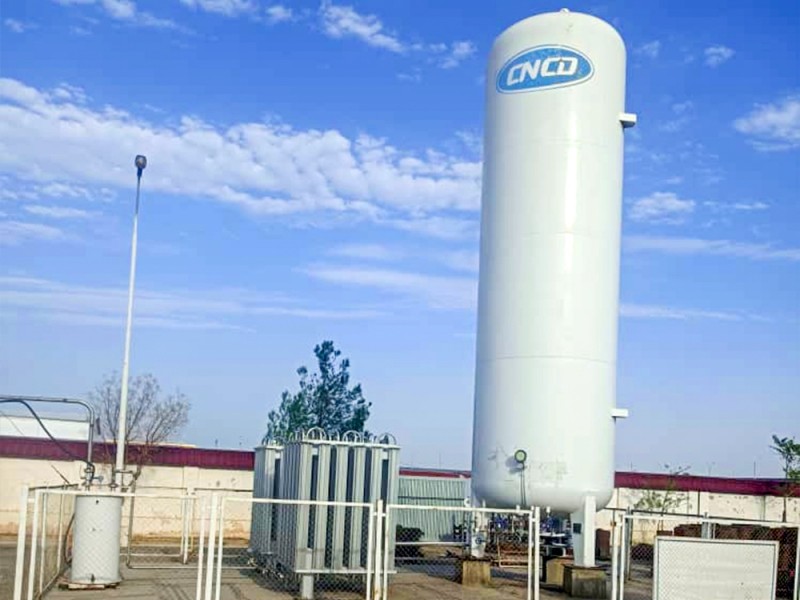 Oxygen-Argon-Nitrogen storage tank