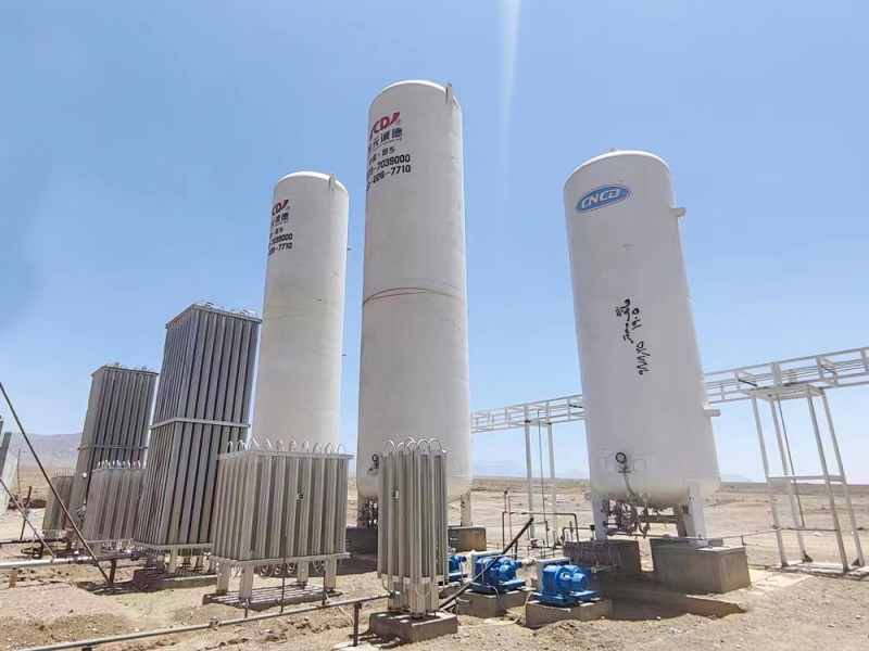 Oxygen-Argon-Nitrogen storage tank