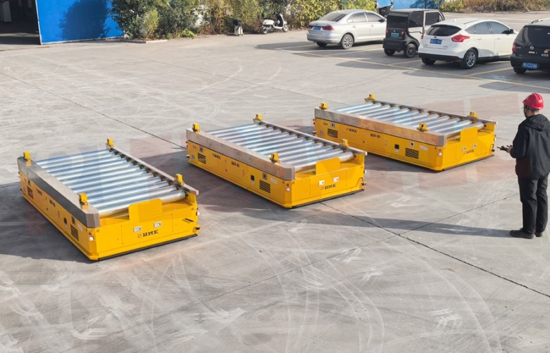 5吨滚轮输送带AGV