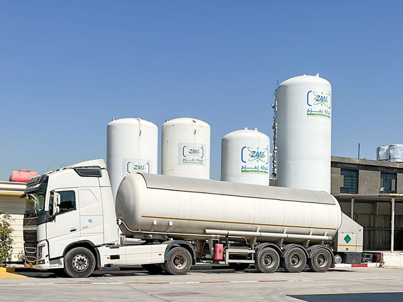 Oxygen-Argon-Nitrogen storage tank