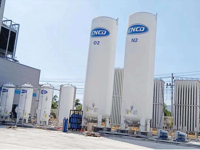 Oxygen-Argon-Nitrogen storage tank