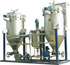 Vibration filtering machine