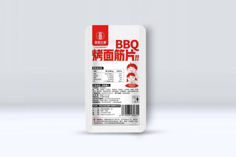街边烤面筋片-香辣味
