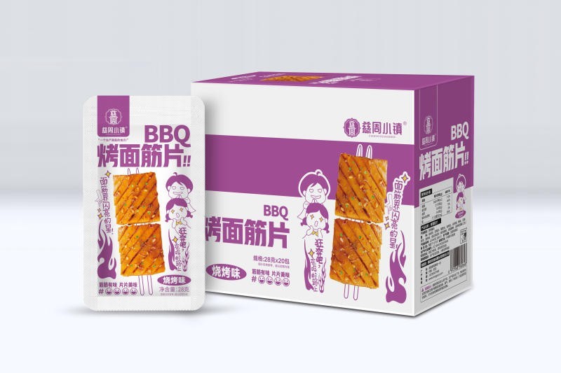 街邊烤面筋片-燒烤味