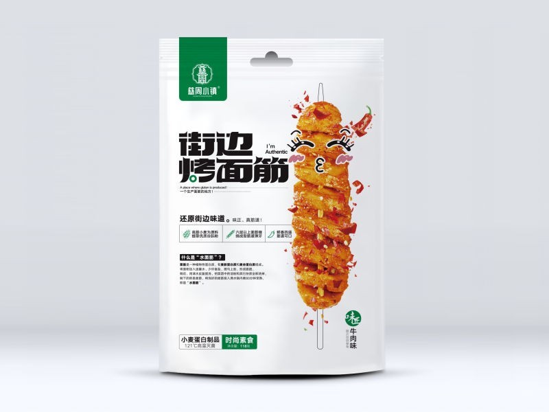 街边烤面筋-牛肉味