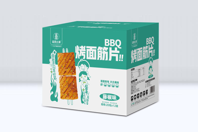 街边烤面筋片-藤椒味