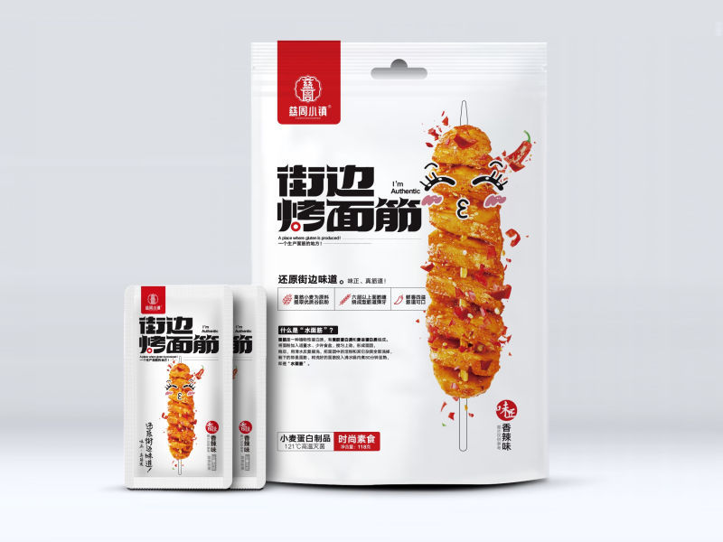 街边烤面筋-香辣味
