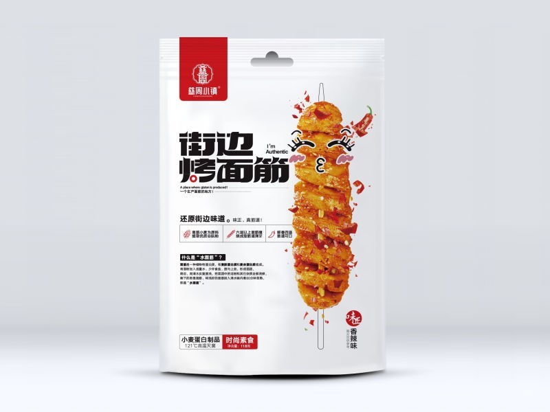 街边烤面筋-香辣味