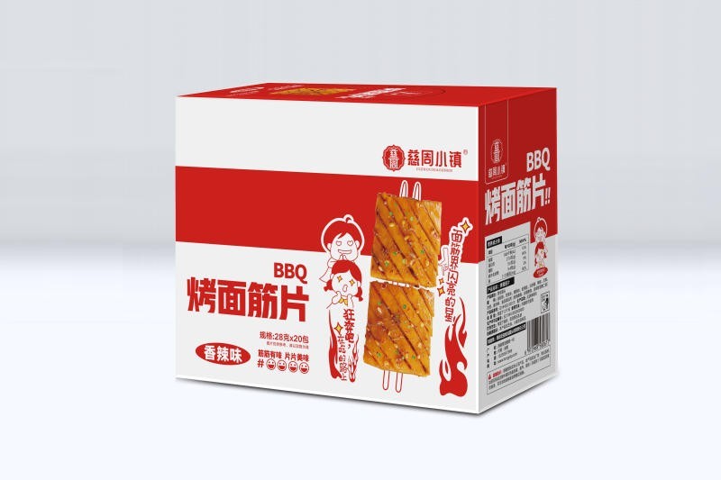 街边烤面筋片-香辣味