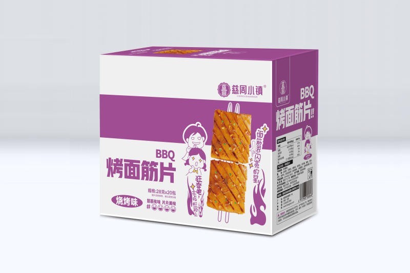 街边烤面筋片-烧烤味