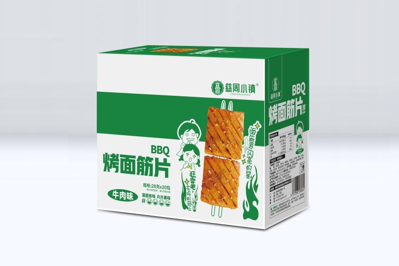 街边烤面筋片-牛肉味