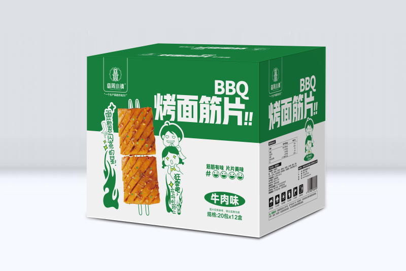 街边烤面筋片-牛肉味