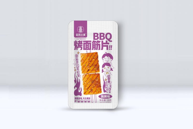 街边烤面筋片-烧烤味