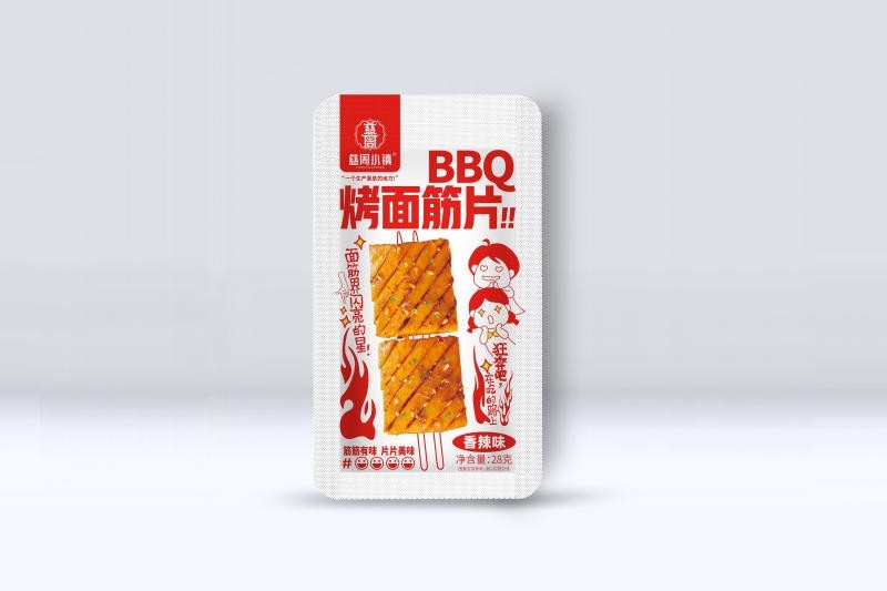 街边烤面筋片-香辣味