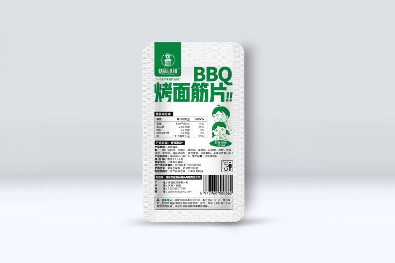 街边烤面筋片-牛肉味