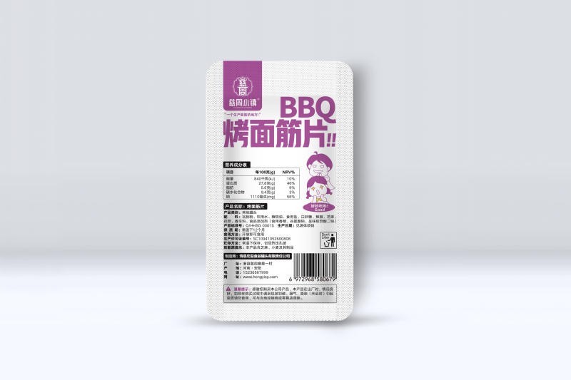 街边烤面筋片-烧烤味
