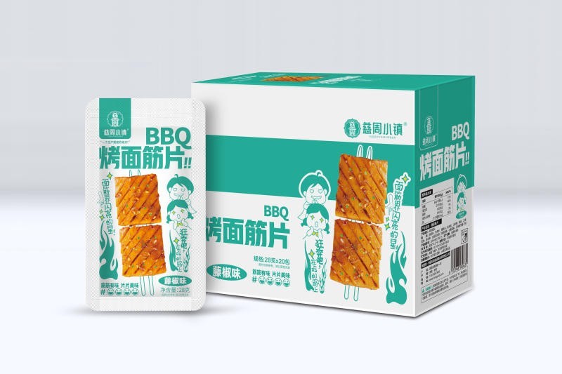 街边烤面筋片-藤椒味