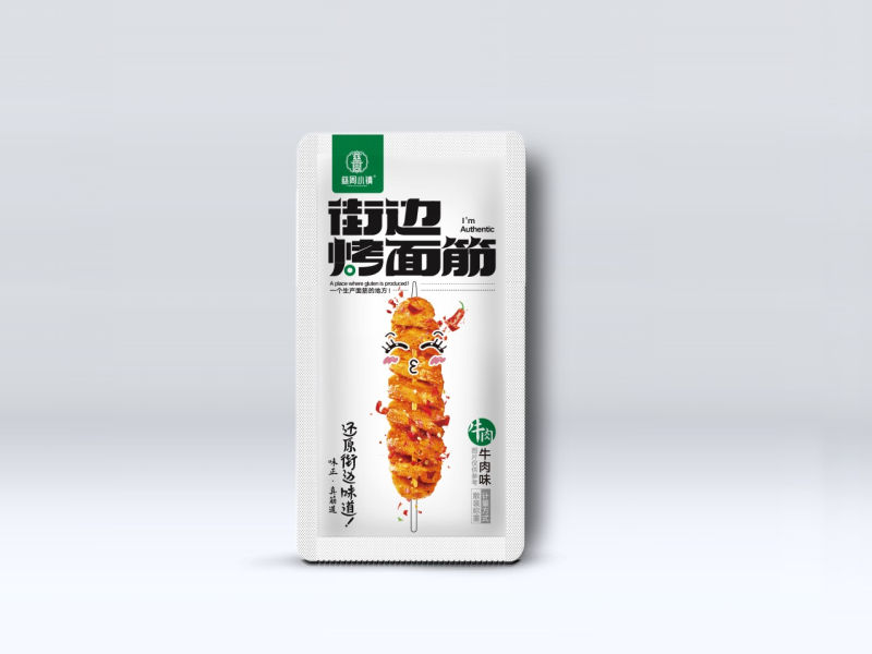 街边烤面筋-牛肉味