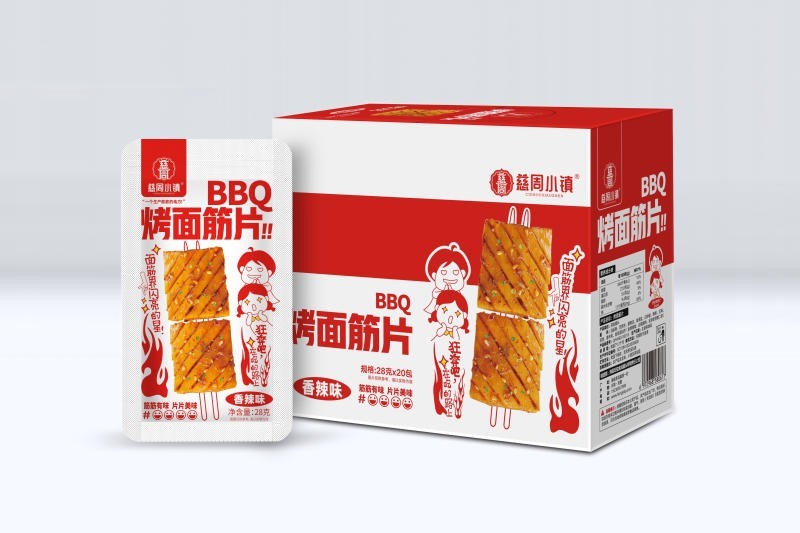 街邊烤面筋片-香辣味