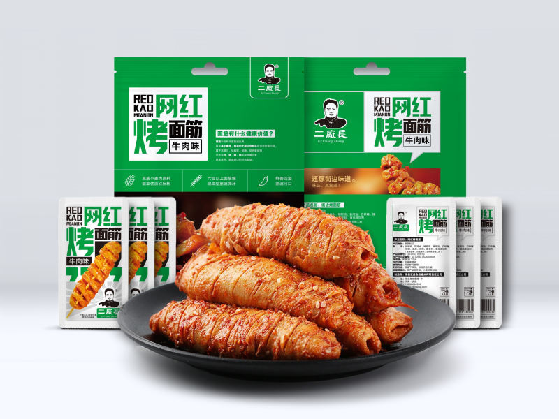 网红烤面筋-牛肉味