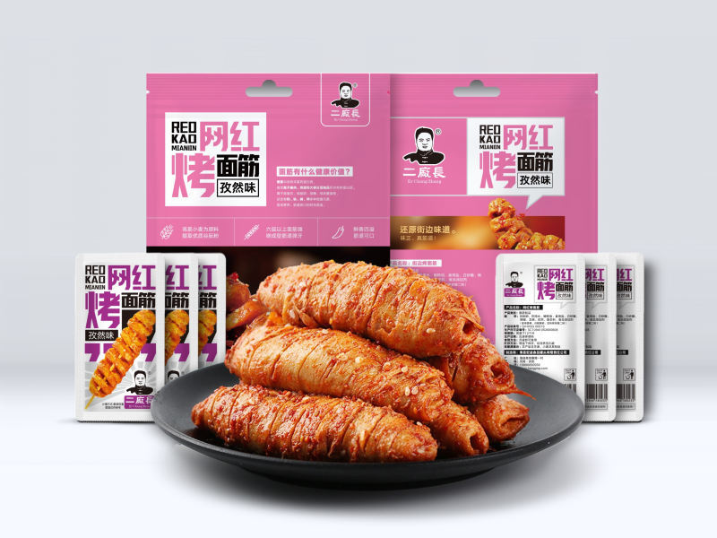 网红烤面筋-孜然味