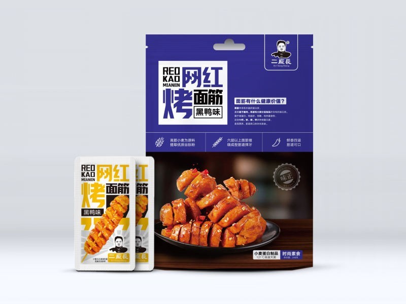 网红烤面筋-黑鸭味