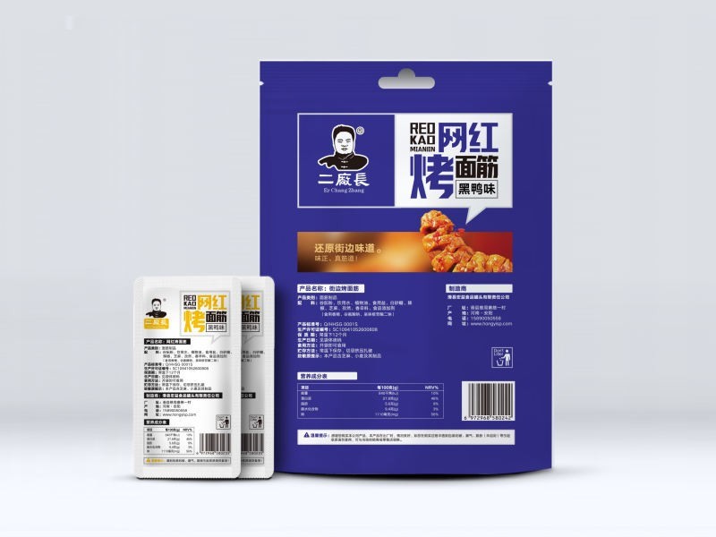 网红烤面筋-黑鸭味
