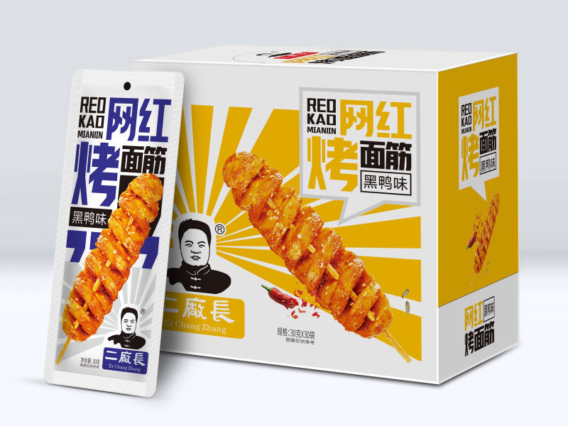 网红烤面筋-黑鸭味