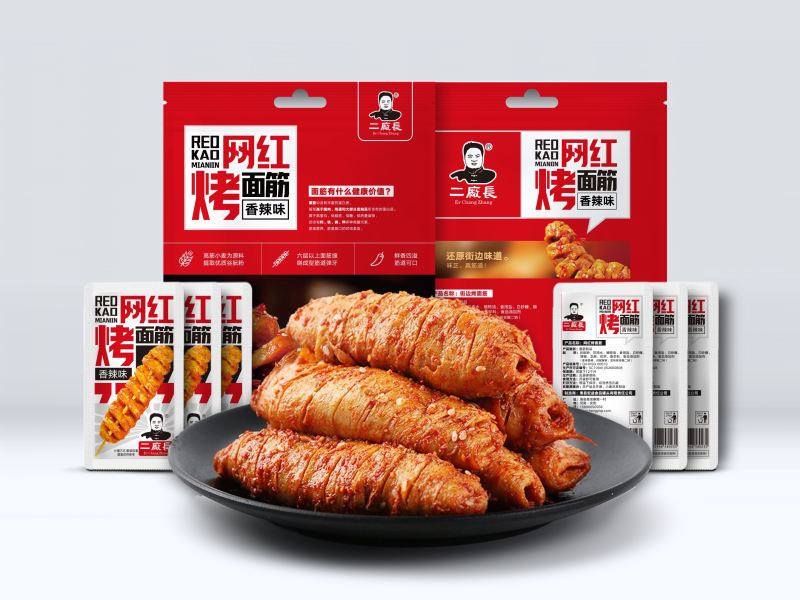 网红烤面筋-香辣味