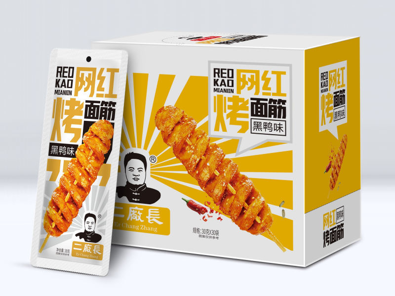 网红烤面筋-黑鸭味