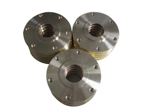 Wear-resistant copper flange