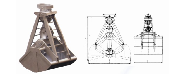 四索雙瓣抓斗（st 、10t 、16t 、25t )
