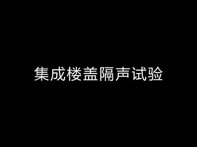 集成楼盖隔声试验
