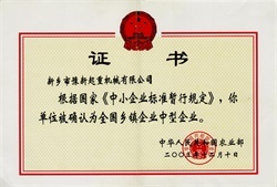 乡镇企业中型企业