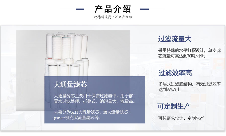 大通量濾芯介紹