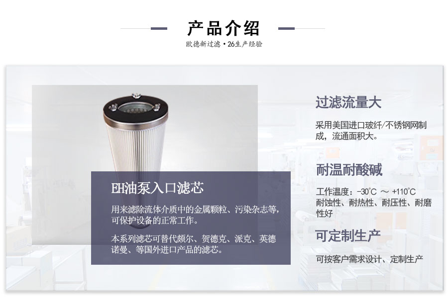 EH油泵入口滤芯