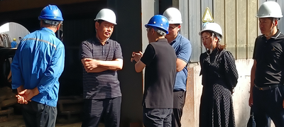 热烈欢迎新乡县领导莅临四达封头指导工作