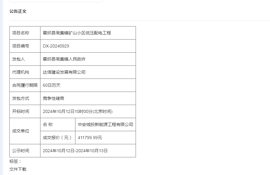 -霍邱縣周集鎮礦山小區低壓配電工程成交結果公示.png
