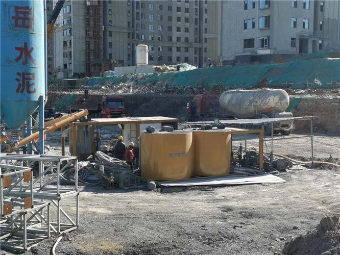 山西客户水泥粉煤灰制浆站使用现场