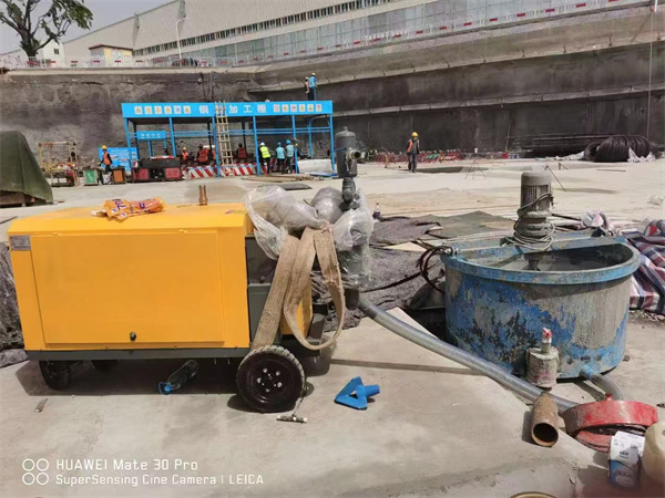 双缸砂浆泵 客户现场